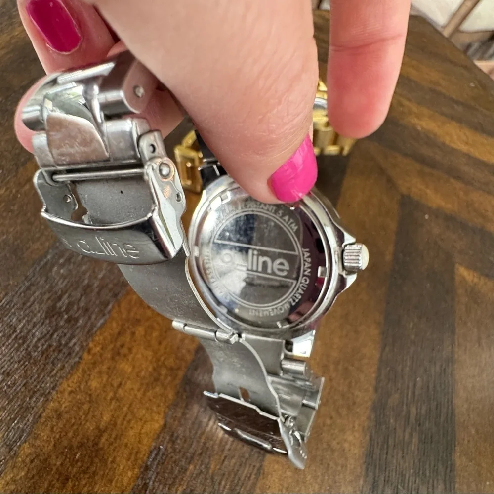 A-Line Gold and Silver Watches Set - Roman Numeral Dial